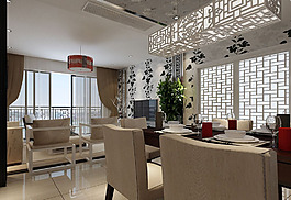 白色餐桌餐廳