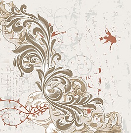 畫(huà)花卉背景矢量插畫(huà)