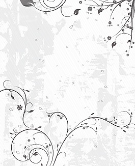 畫花卉背景矢量插畫