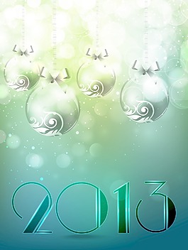 2013快乐的新年贺卡