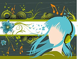 聽音樂的女孩