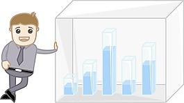 人表現(xiàn)出統(tǒng)計圖上的酒吧