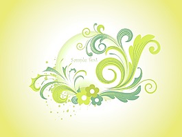 蹩腳的花卉幀插圖