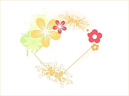 蹩腳的花卉幀插圖