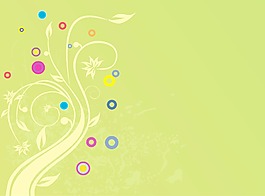 秋季花卉背景矢量