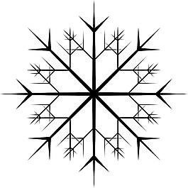 圣誕雪花矢量形狀