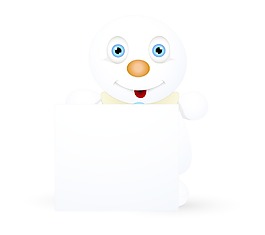 無辜的雪人空消息的旗幟
