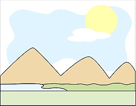 山水背景