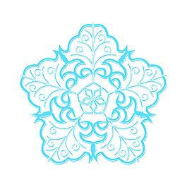 假日冬天的雪花