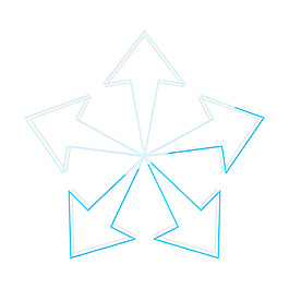 箭頭的雪花