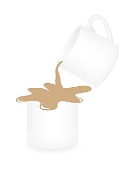 將咖啡杯
