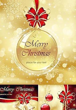 精美圣誕掛件矢量素材