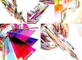 3D時尚背景矢量素材