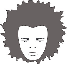 向量的男人的臉