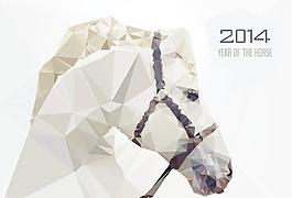 2014白馬威士忌背景矢量素材