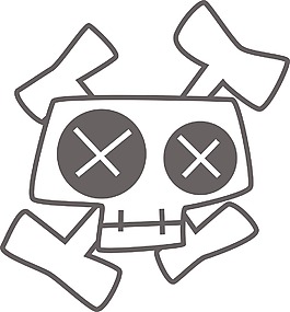 EMO顱骨矢量元素