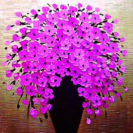 装饰紫花