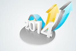 创意2014箭海报矢量素材