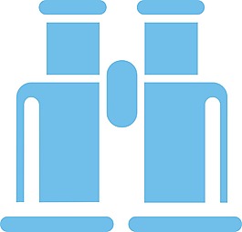 双筒望远镜简单图标