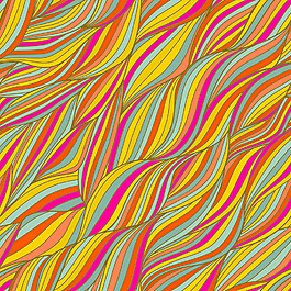 矢量無(wú)縫摘要手繪圖案