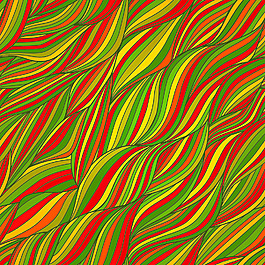 矢量無(wú)縫摘要手繪圖案