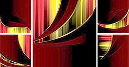 以時(shí)尚的彩色條紋卡片背景矢量素材