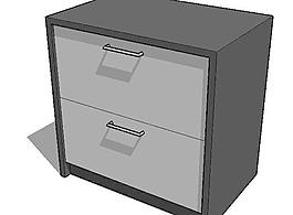床頭柜su模型