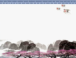 春意水墨桃花源中國風(fēng)ppt模板