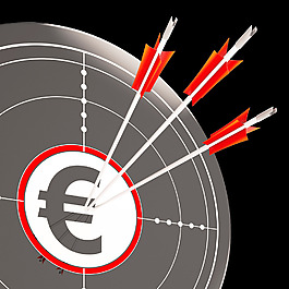 歐元的目標顯示歐洲安全