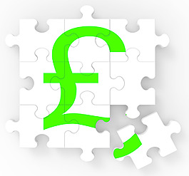 英鎊拼圖顯示英國(guó)的財(cái)富