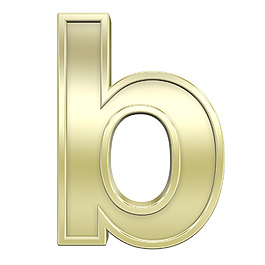 小寫字母從閃亮的金框字符集