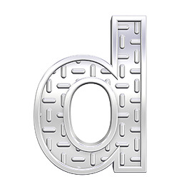 一個(gè)小寫(xiě)字母的字符集鋼花紋板