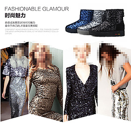 女靴淘寶海報圖片