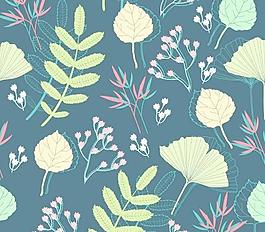 春天植物壁紙矢量圖