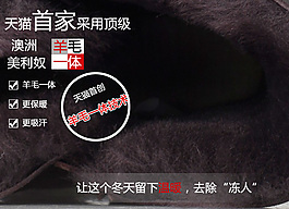 雪地靴內(nèi)里海報(bào)圖
