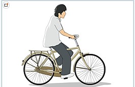騎自行車的男子flash動畫