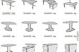 sketchup組件 辦公室用品