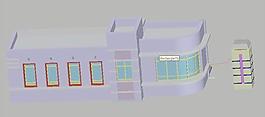 小区大门3d模型