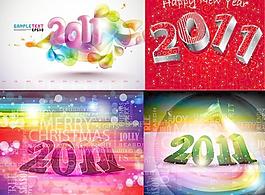 各種精美的2011向量的話
