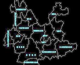 云南省CAD地圖