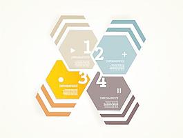彩色標(biāo)簽信息圖形矢量素材