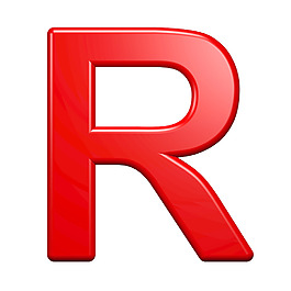 從紅色塑料字母一個字母集白色隔離