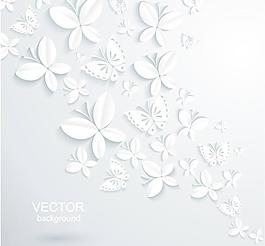 優(yōu)雅的蝴蝶剪紙矢量素材
