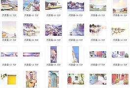 效果圖配景素材之風(fēng)景畫