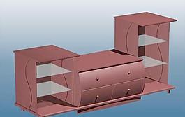 室內(nèi)裝飾設計3D模型之電視柜02