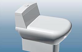 室內(nèi)裝飾設(shè)計(jì)3D模型之坐便器04