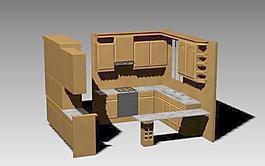 室內裝飾廚具533D模型