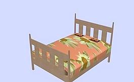 室內(nèi)裝飾設(shè)計3D模型之外國床-16