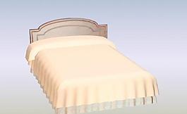 室內(nèi)裝飾設計3D模型之外國床-04