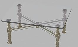 室內(nèi)裝飾設(shè)計(jì)3D模型之外國茶幾-19